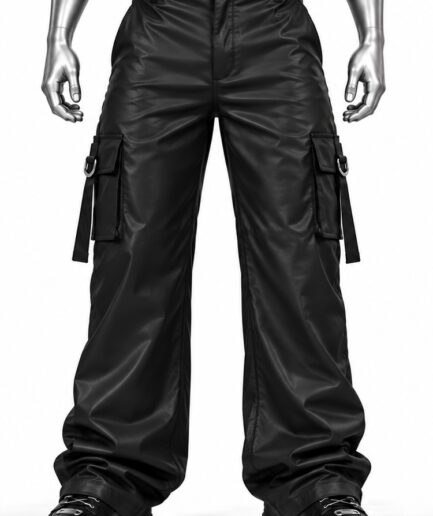 Calça Couro Cargo