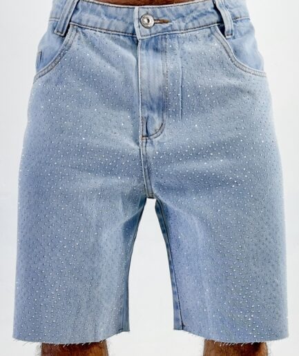 Bermuda Jeans Strass