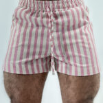 Short Básico Linho Listras
