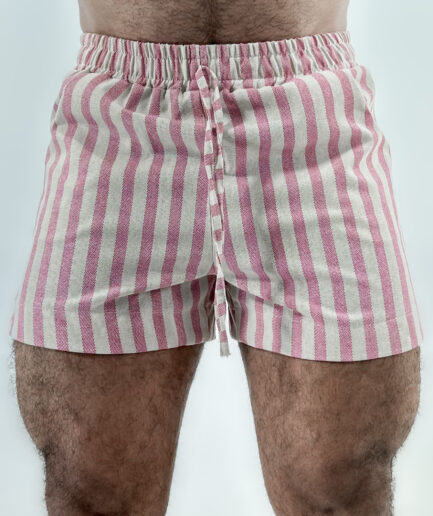 Short Básico Linho Listras