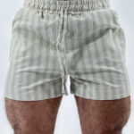 Short Básico Linho Listras