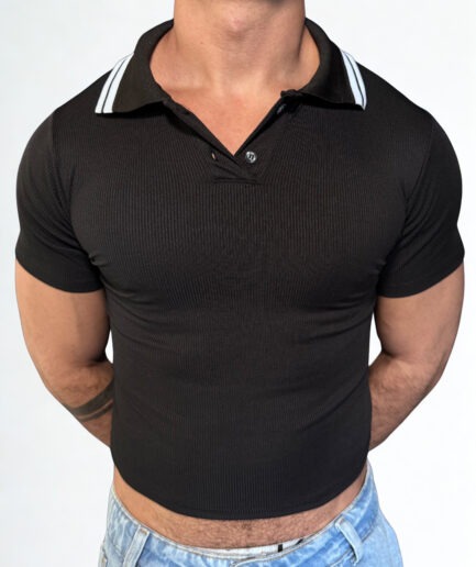 Blusa Cropped Polo